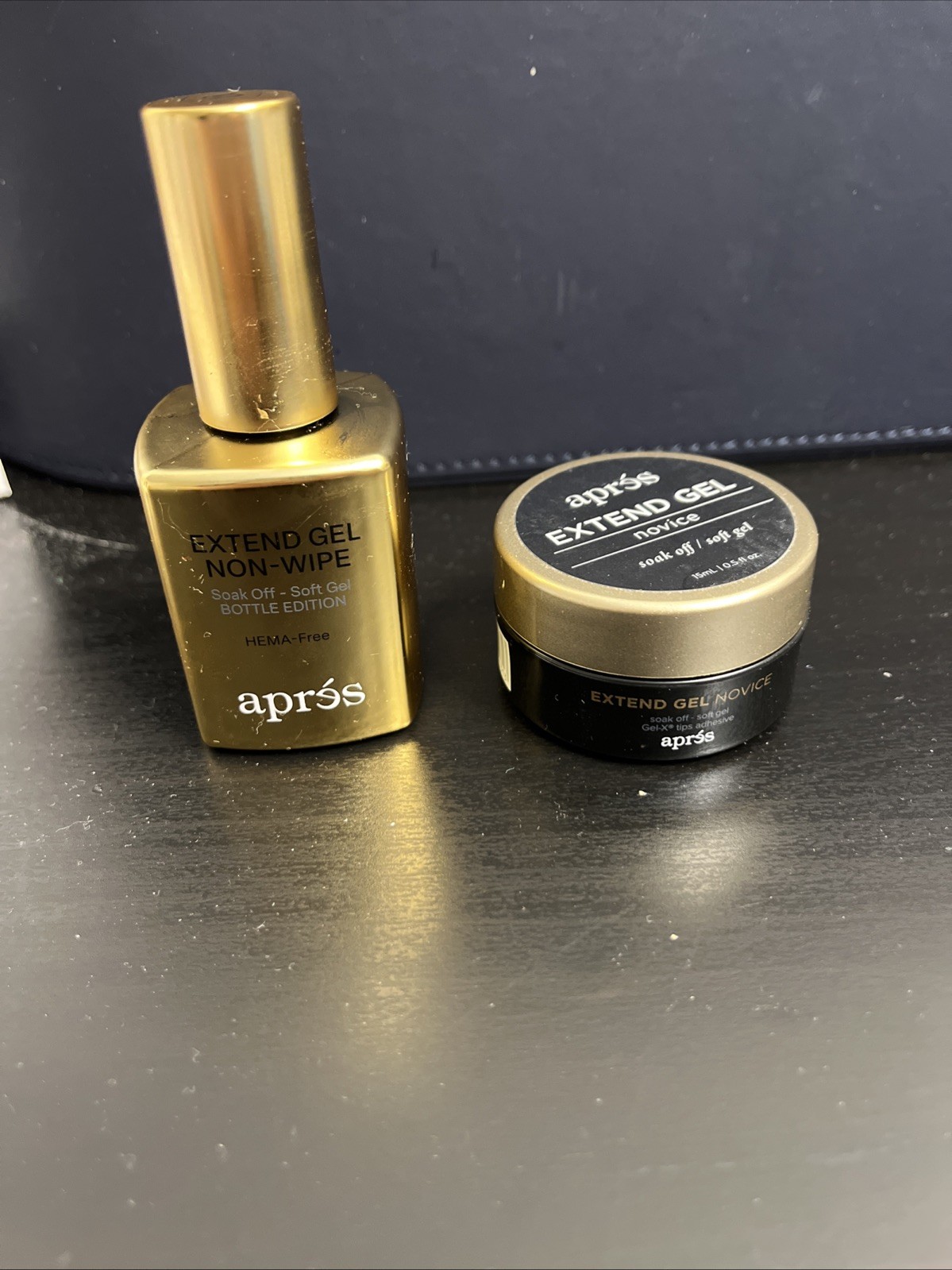 Apres Extend Gel GOLD BOTTLE Edition 1 oz/ 30 mL/ Top Coat/ Base Coat 0.25 Fl Oz