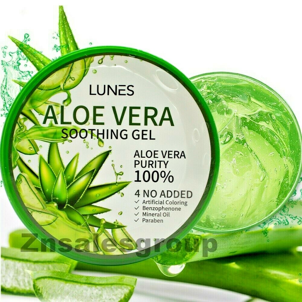 Aloe Vera Soothing Gel 100% Pure Moisturizer For Face And Body 10.58oz / 300ml