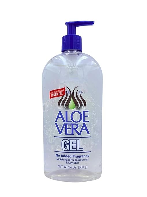 Aloe Vera Gel Pack of 6 24oz Moisturizer for Sunburn Dry Skin No Fragrance