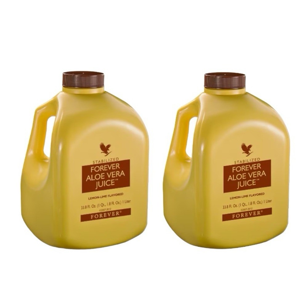 Forever Aloe Vera Gel 2 Pack Pure Drink 99.7% Stabilized 1 Liter