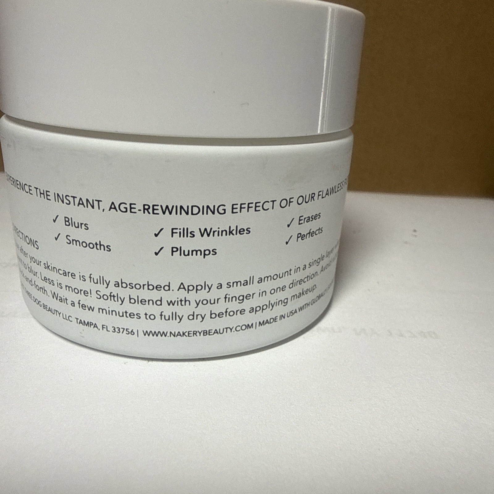NAKERY BEAUTY Pave The Way FLAWLESS FILTER WRINKLE FILLER, 1 FL OZ NO RETAIL BOX