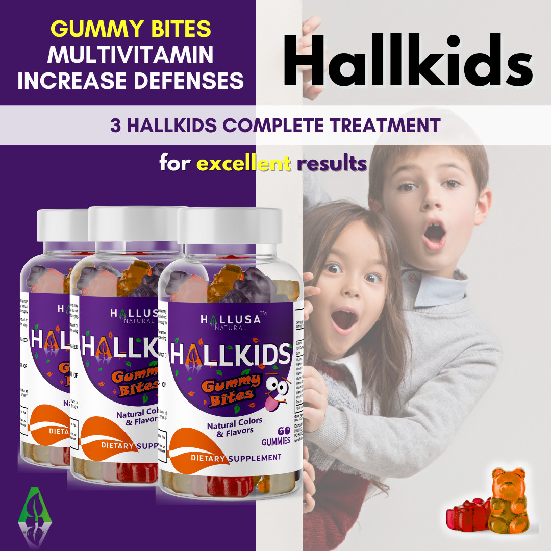 HALLKIDS Multivitamin for Children Gummies – Immune Support – 60 Gum