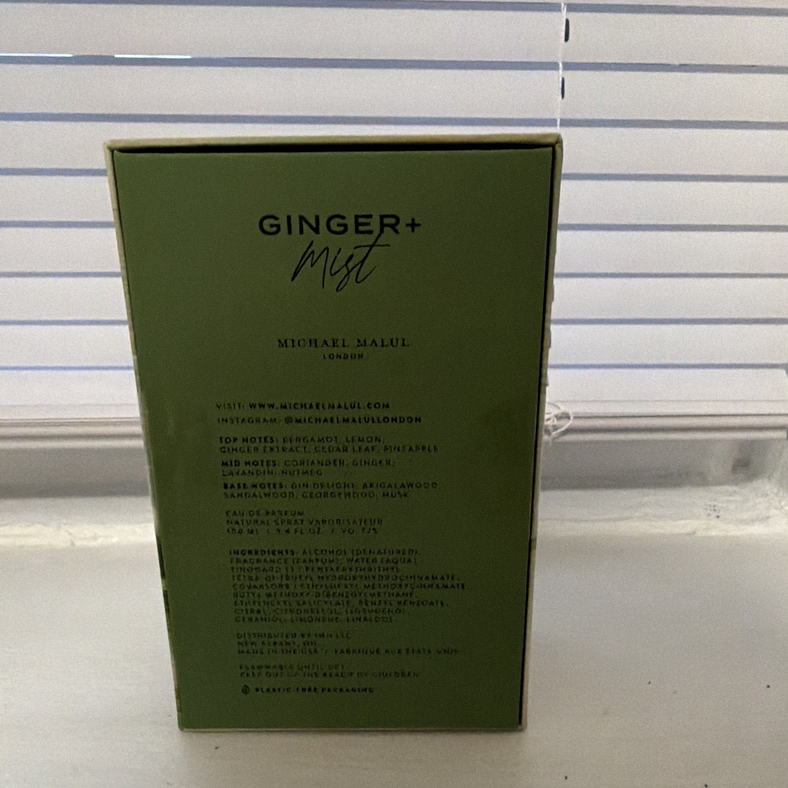 MICHAEL MALUL LONDON Ginger+ Mist Eau de Parfum Spray 3.4 fl oz Regular