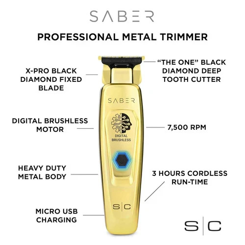 Stylecraft Professional Saber Gold Cordless Trimmer