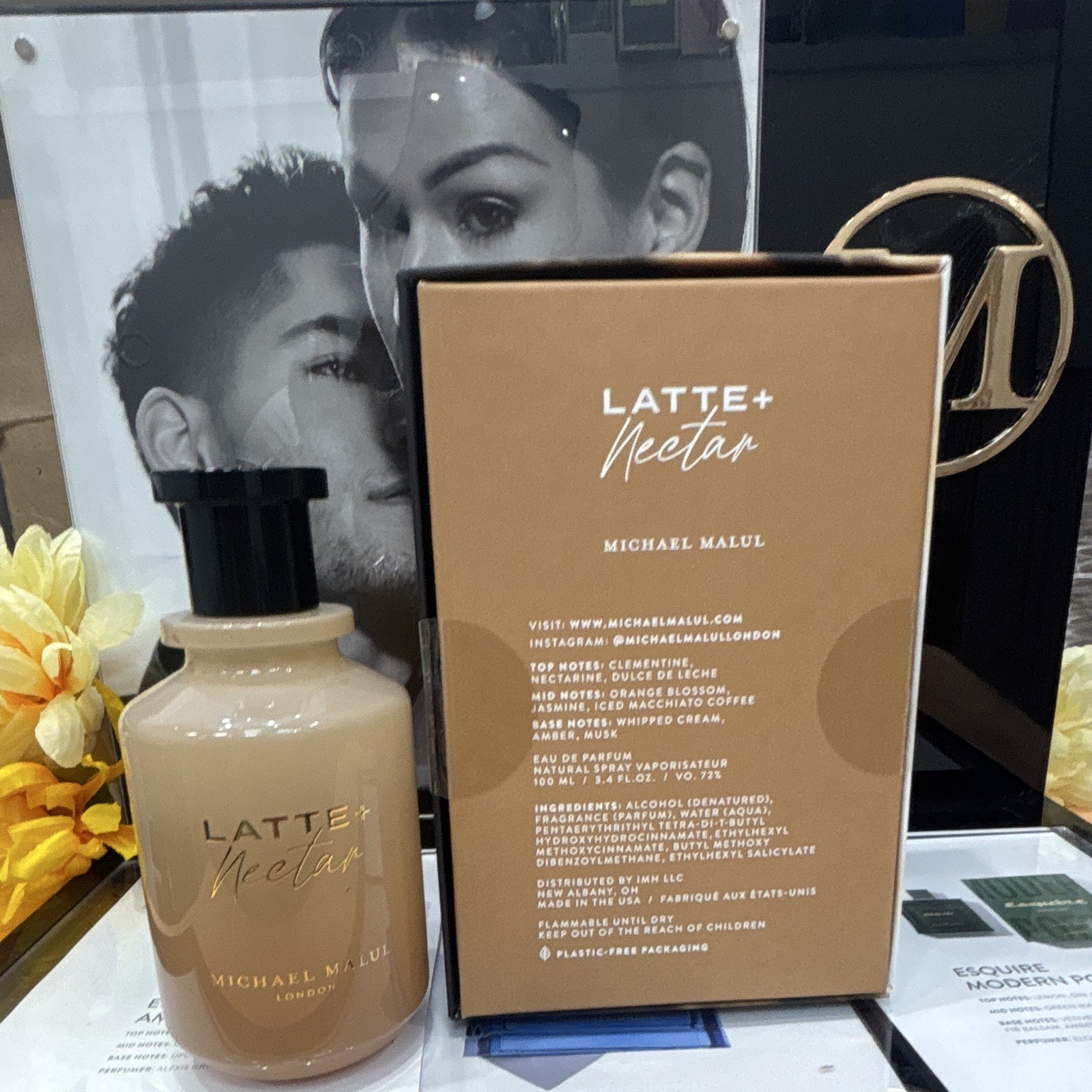 Michael Malul London Latte+ Nectar Eau de Parfum Spray 3.4 fl oz Regular Size