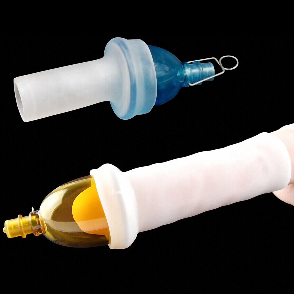 2Pcs/Set Penis Silicone Sleeve for Extender Stretcher Max Vacuum Enlargement USA