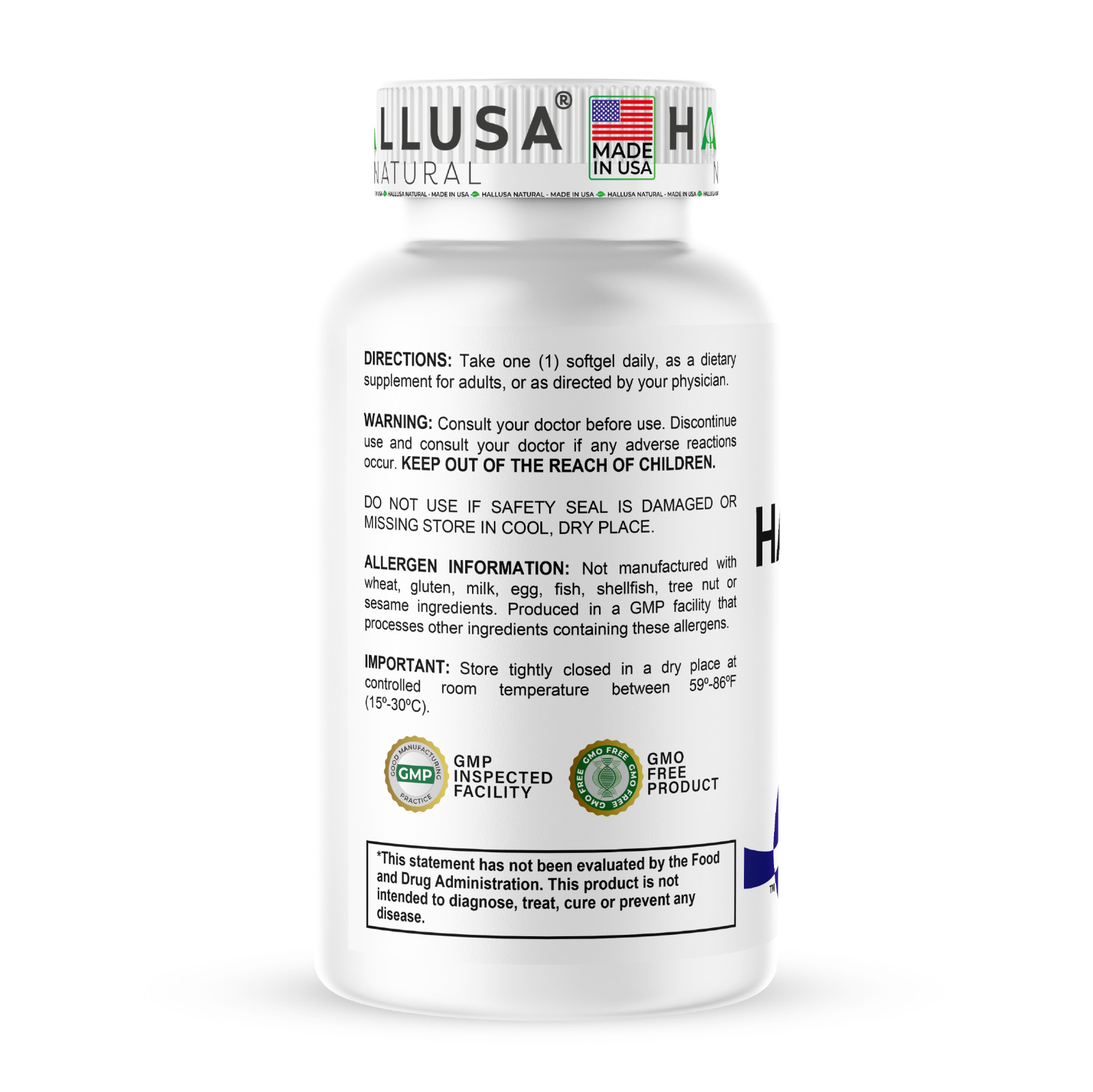 OMEGA 3 – Fish Oil Supplement – Cardiovascular Wellness – 60 Softgels