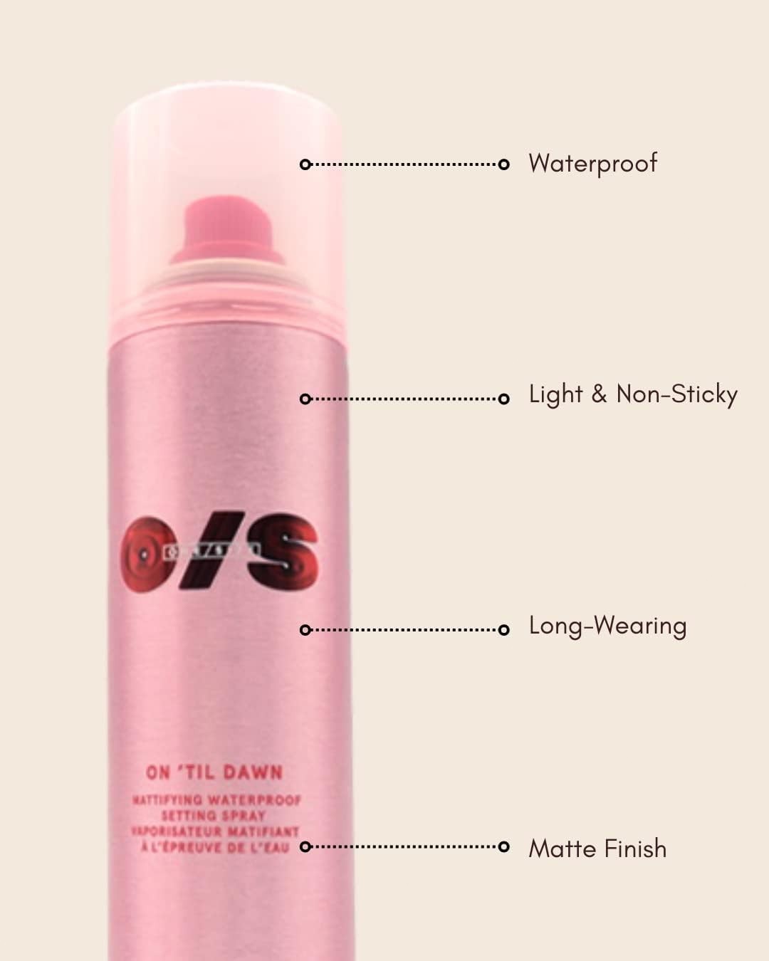 ONE/SIZE On ‘Til Dawn Mattifying Waterproof Setting Spray, 3.4 oz