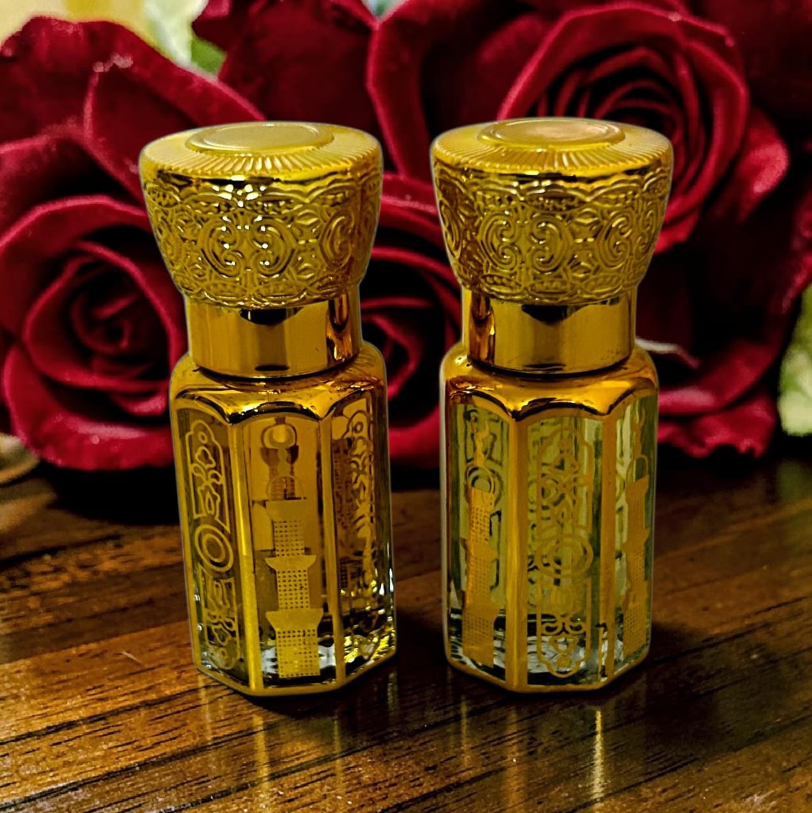 Attar Combo of Arabian Oud and Kashmiri Oud, Long Lasting Perfume Oil for Unisex