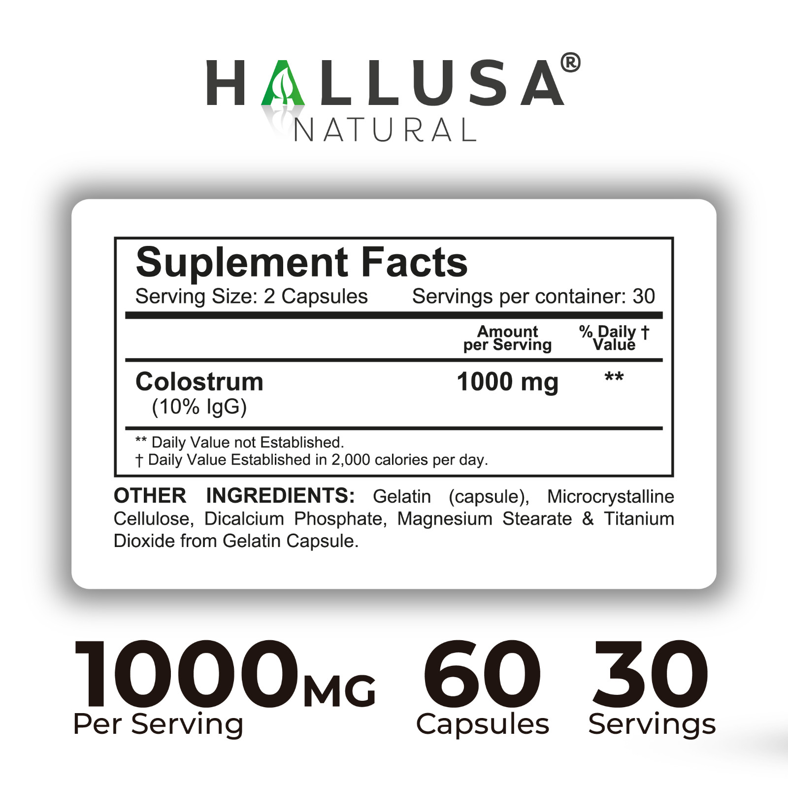 BOVINE COLOSTRUM – Superfood – Immune Wellness Supplement – Colostrum for Humans
