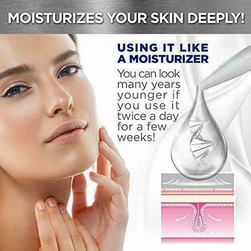 100% Pure Organic HYALURONIC ACID SERUM AntiAging Hydrating Wrinkle Filler Cream