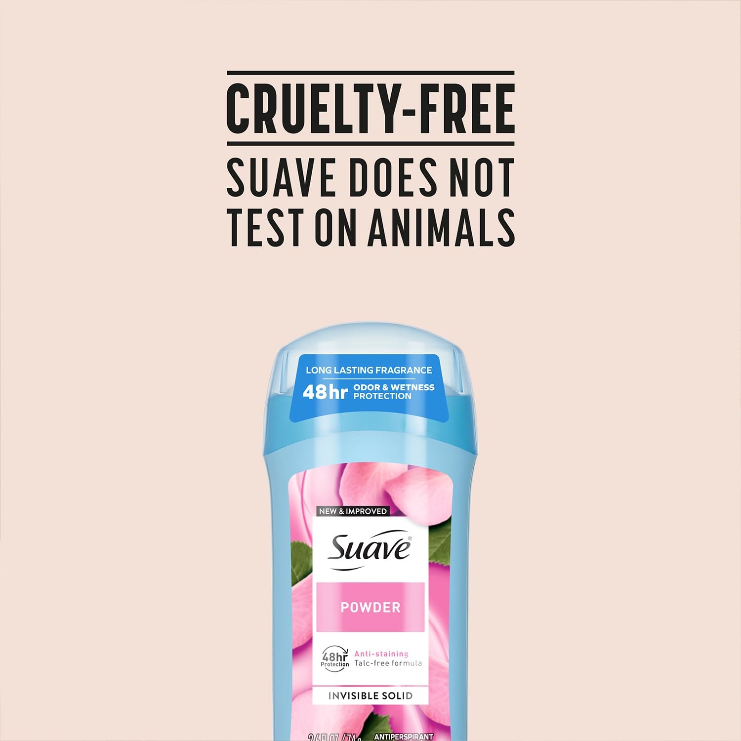 Suave Antiperspirant Deodorant for Women, Powder, 5.2 Ounce (Pack of 4)
