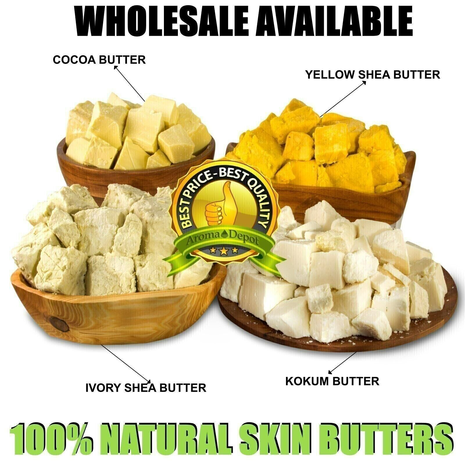 Raw African Shea Butter Yellow Wholesale 100% Pure Natural Organic Unrefined Lot