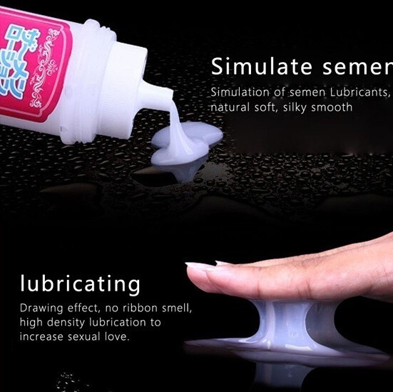 2bottles Personal Lubricant Unscented Cum Realistic Semen Water Based Lube Adult