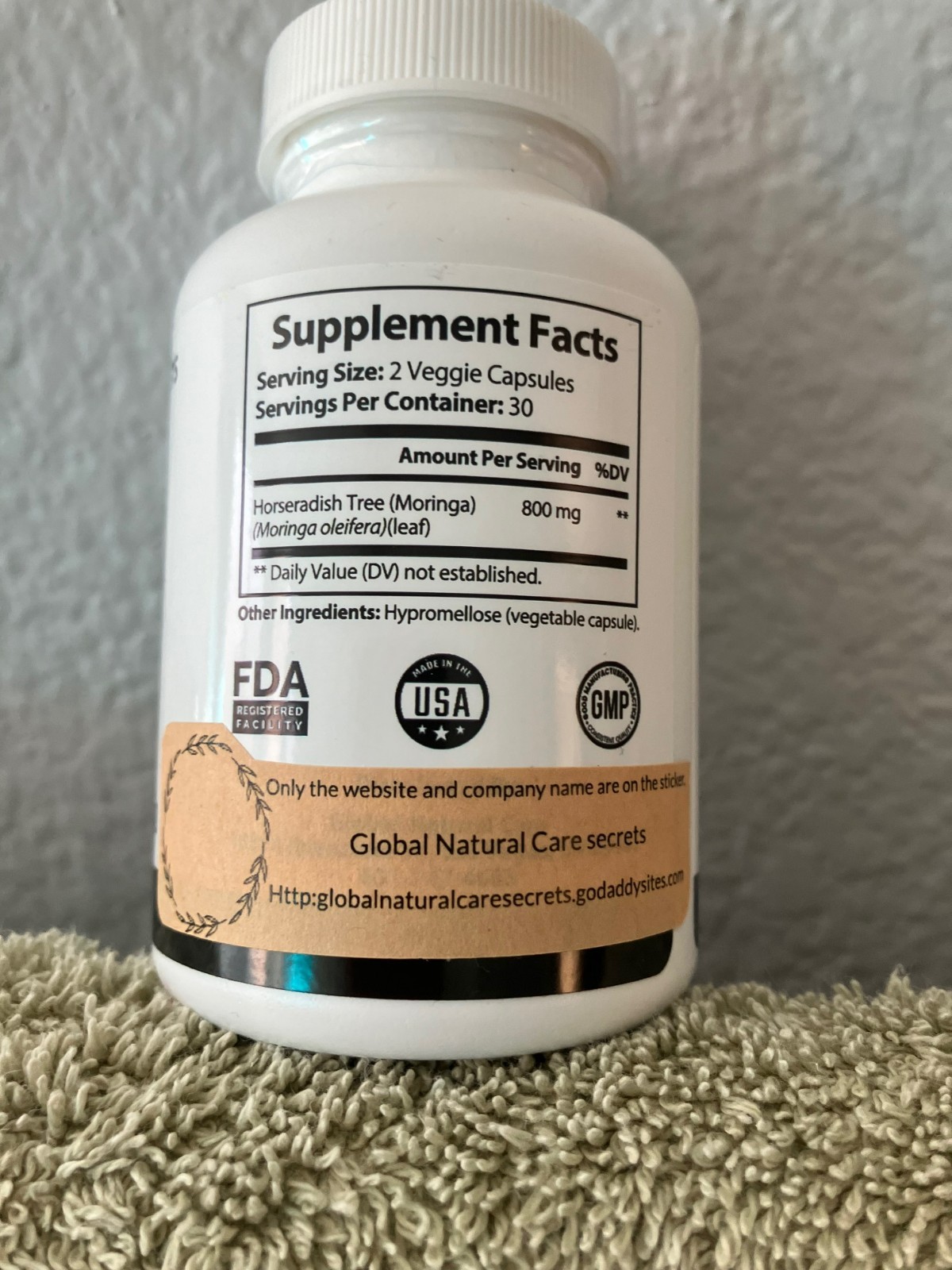 Supplements Moringa by Global Care fortifying Beauty and Strength