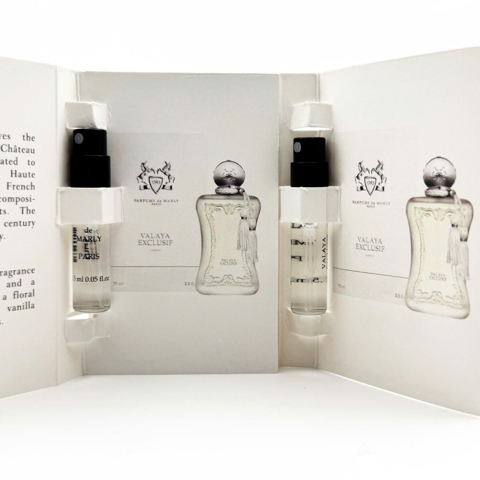 2 PCS VALAYA EXCLUSIF PARFUMS DE MARLY EDP SPRAY SAMPLE 1.5ML/0.05OZ ✨