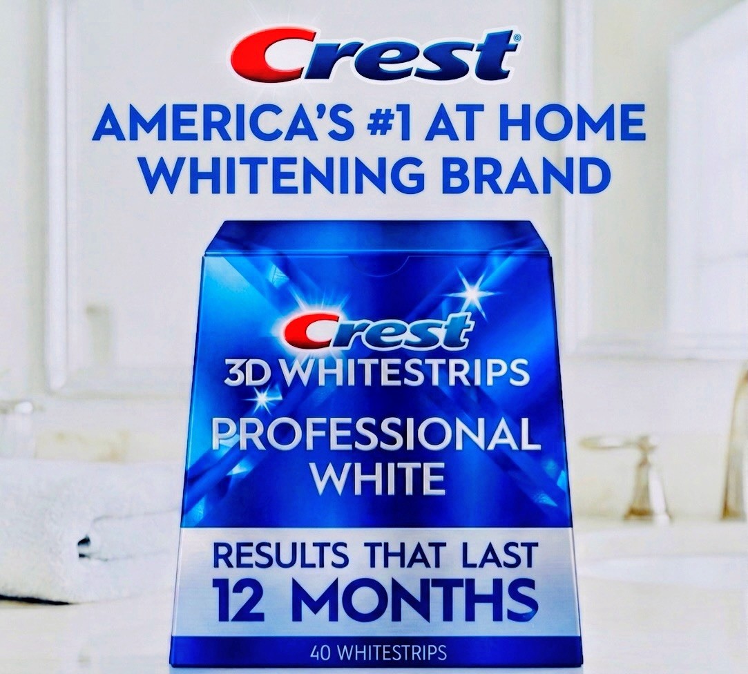 3X= Crest 3D Whitestrips Professional White 20 Levels Whiter 40 Strips Ex. 04/28