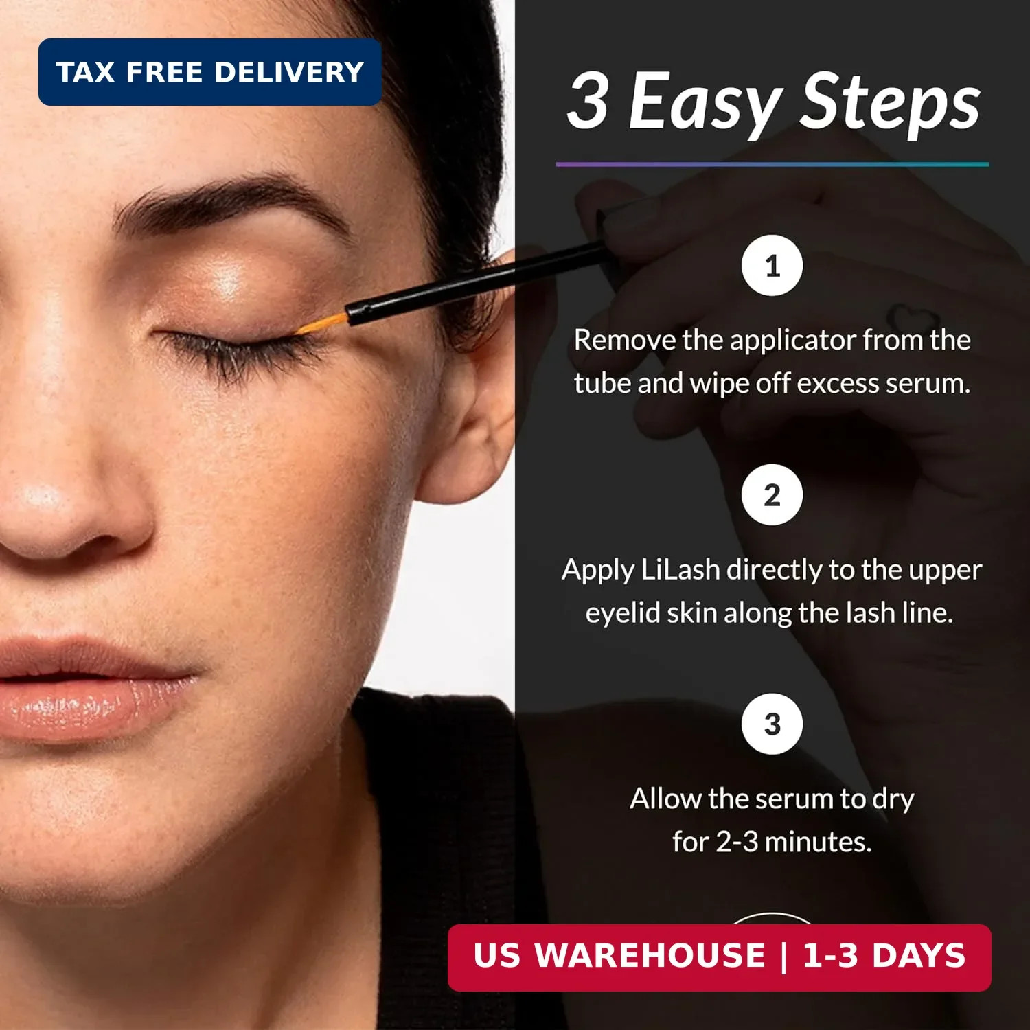 LiLash Purified Eyelash Serum for Longer & Fuller-Looking Lashes – Eyelash Enhan