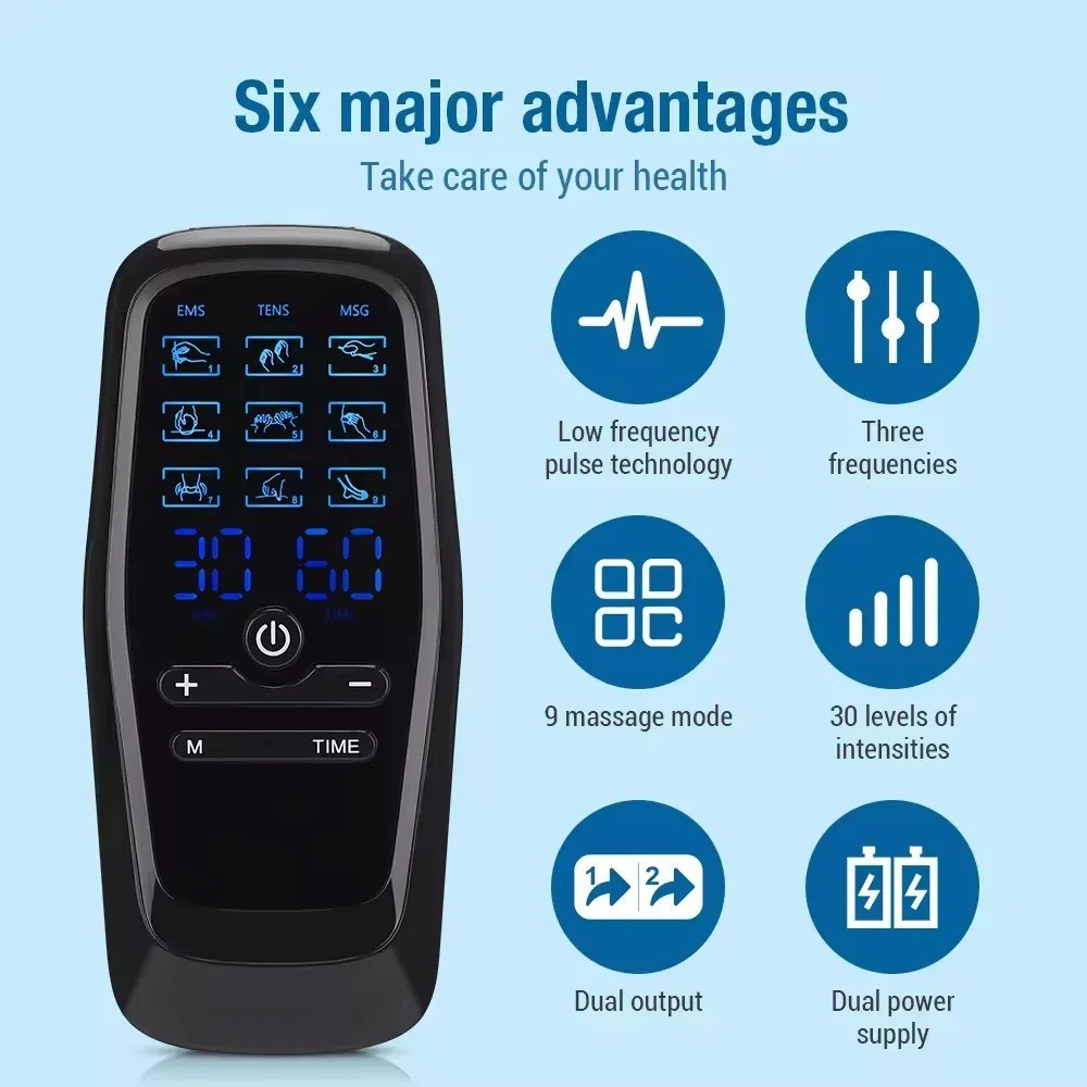 Physiotherapy Tens Muscle Stimulator Electric Acupuncture Body Massage Digital S