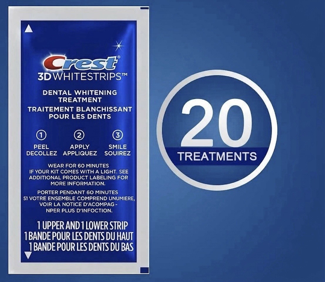 2X= Crest 3D Whitestrips Professional White 20 Levels Whiter 40 Strips Exp 04/28