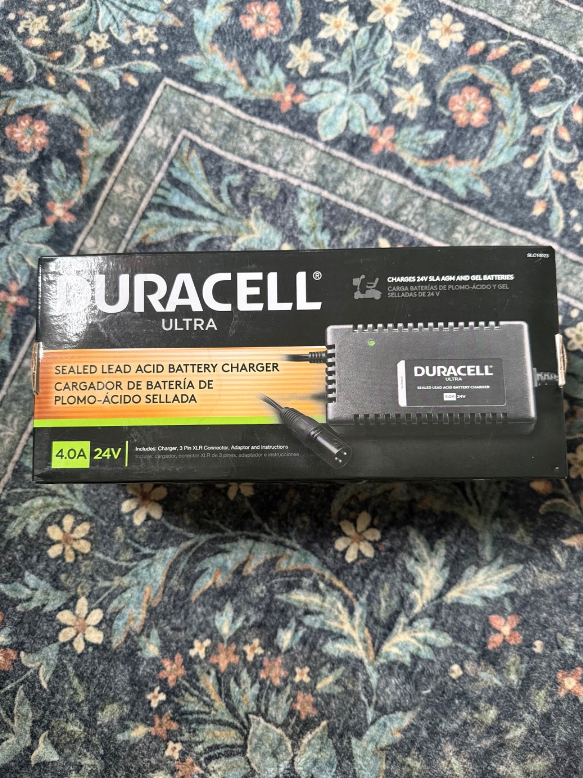 NIB Duracell Ultra Motorized Wheelchair Charger Sealed Lead Acid Bettery Charger