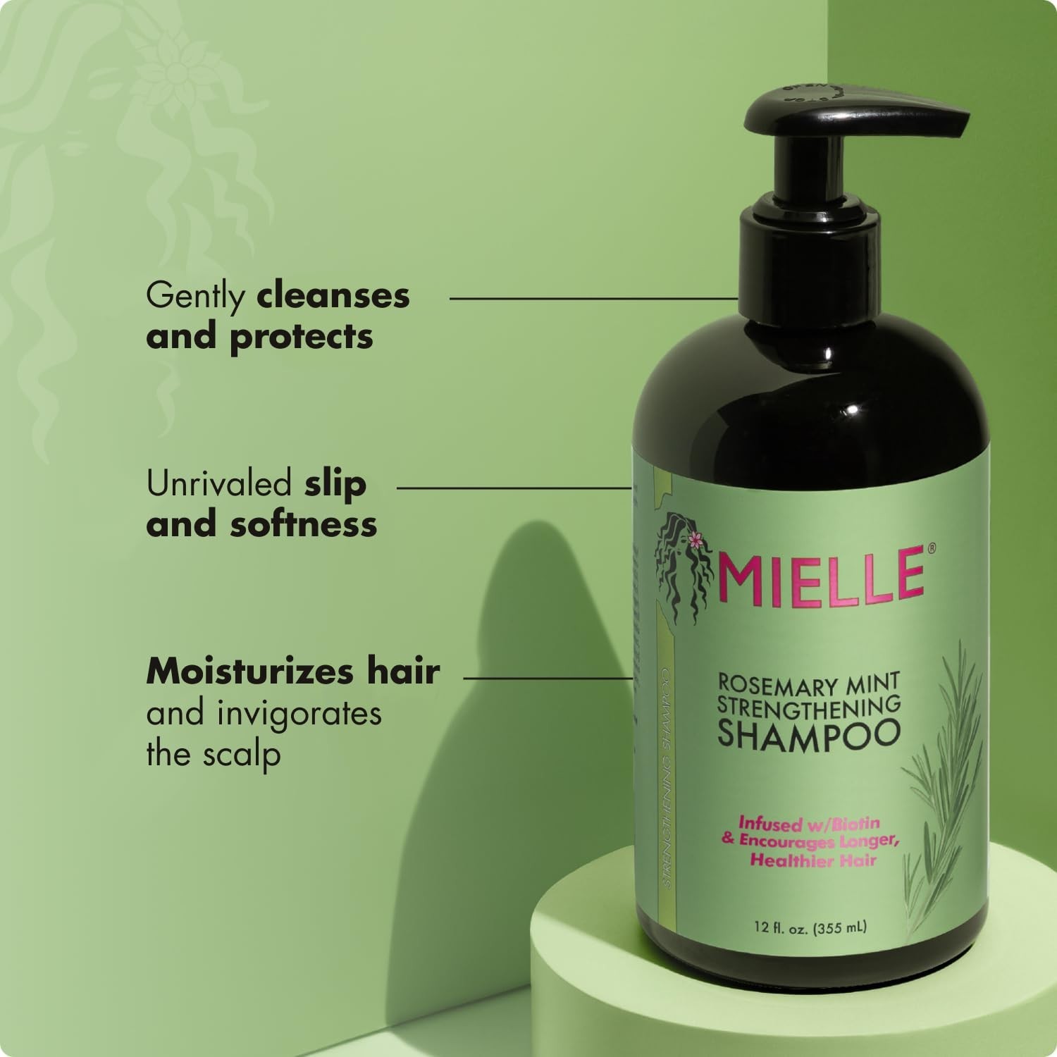 Biotin-Infused Rosemary Mint Shampoo – Strengthens & Hydrates All Hair Types