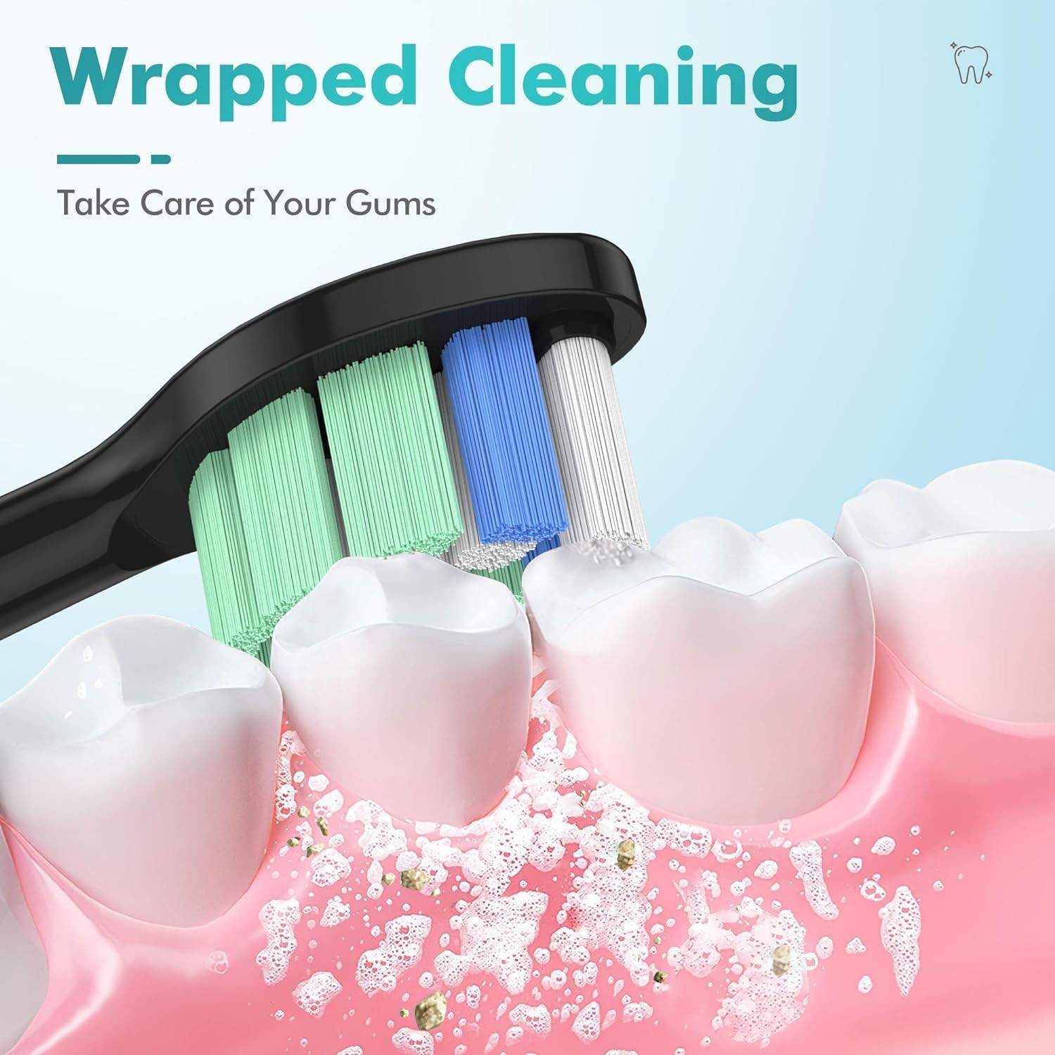 8x Packs W2 for Philips Sonicare DiamondClean Toothbrush Heads – White & Black