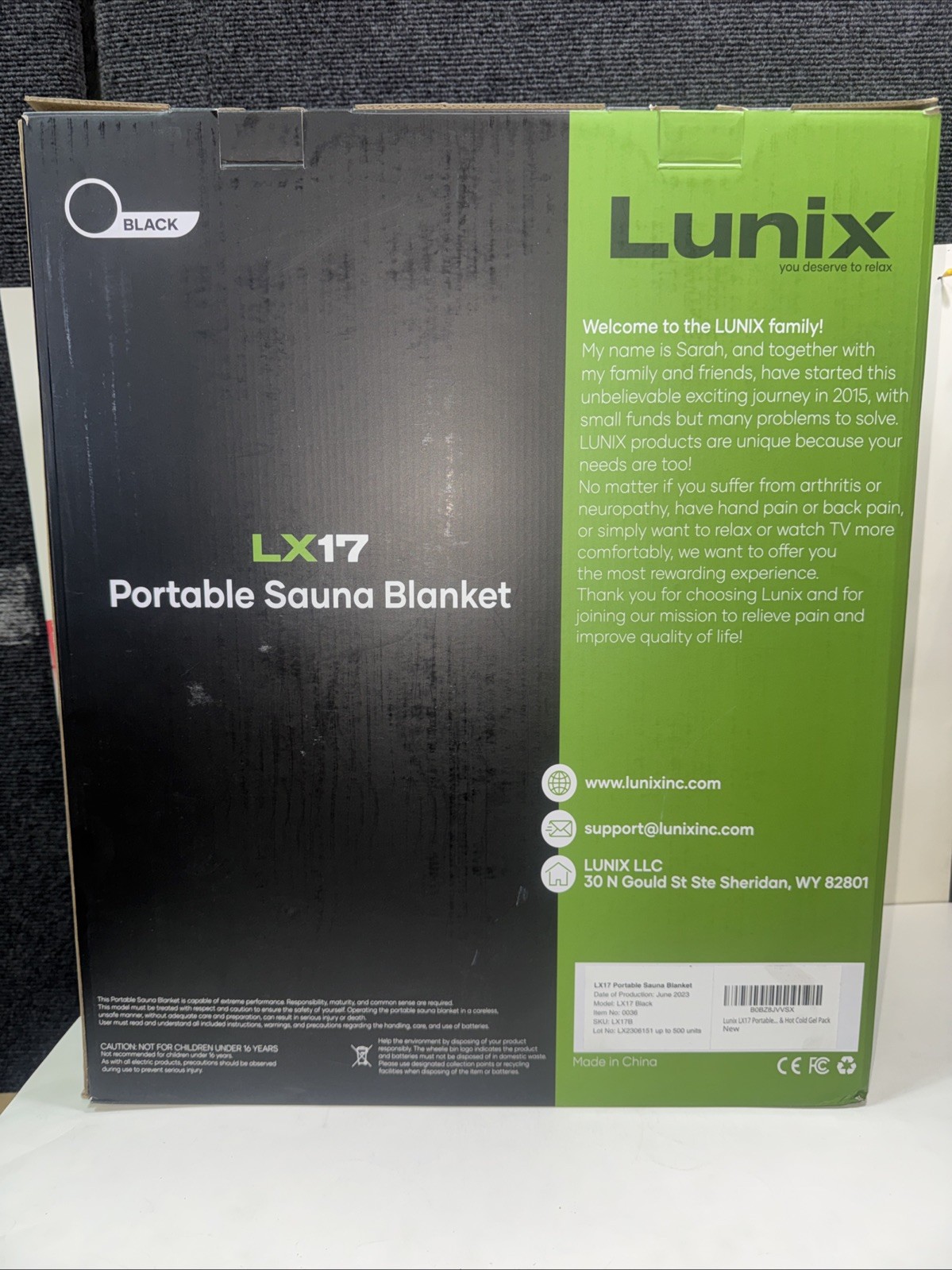 Lunix LX17 Infrared Sauna Blanket Portable Detox Heat Therapy Home Spa new