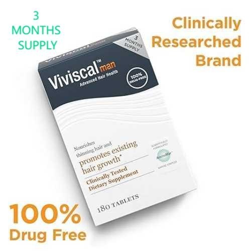 Viviscal Men Hair Growth Supplements 180 Tablets – 3 Month Supply