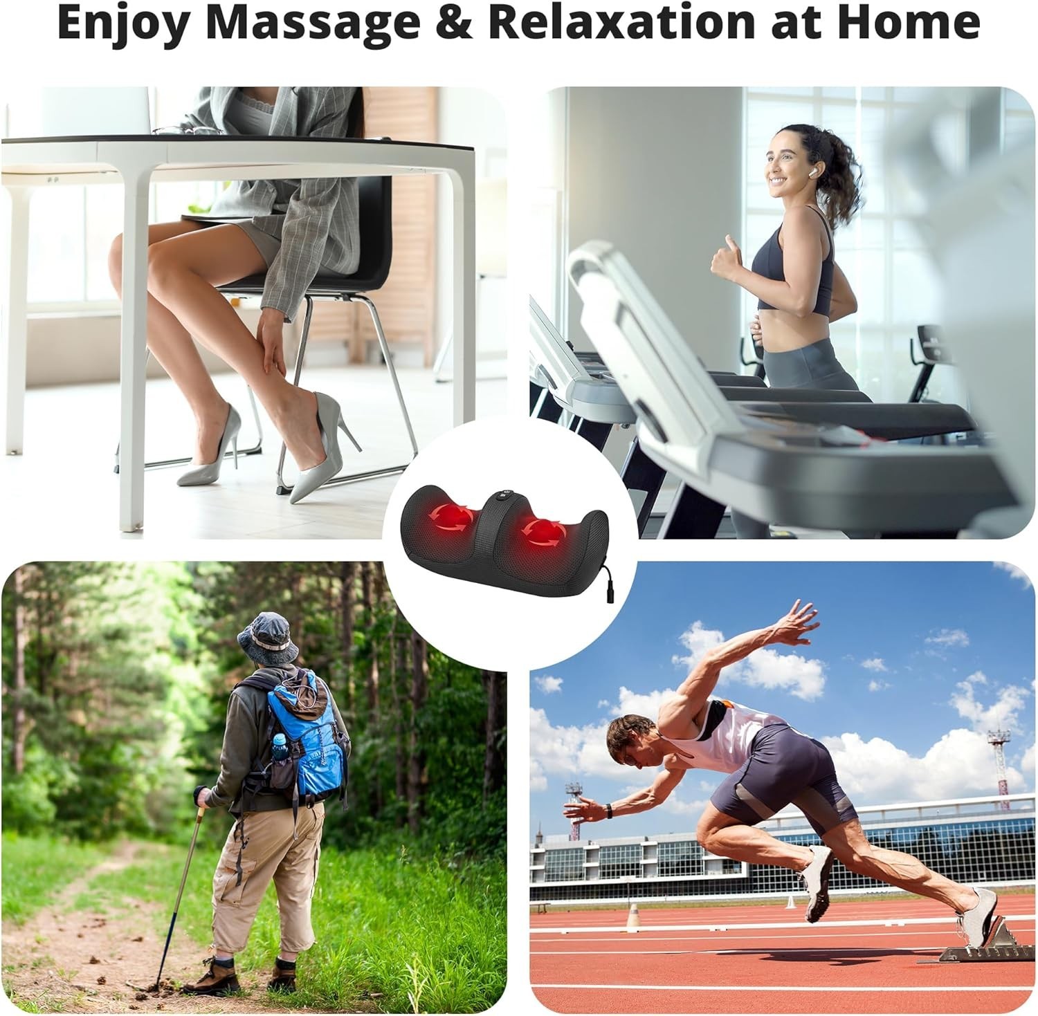 Soothing Shiatsu Foot Massager with Breathable Fabric – Perfect for Daily Use