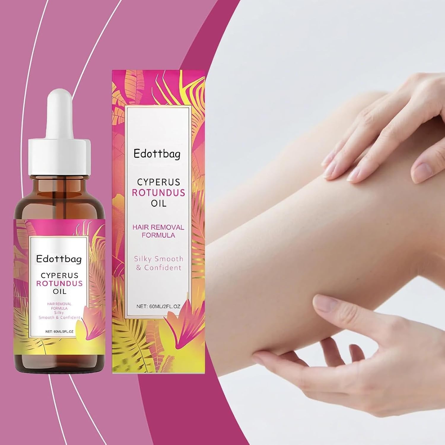 2PCS Natural Cyperus Rotundus Oil for Hair Removal & Hair Growth Reduction – …