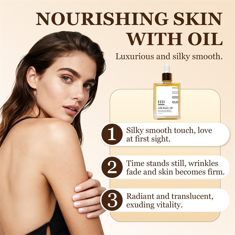 GODA Silk Body Oil Women Firming Anti Aging MoisturizerFormulaShowerOil1.7oz