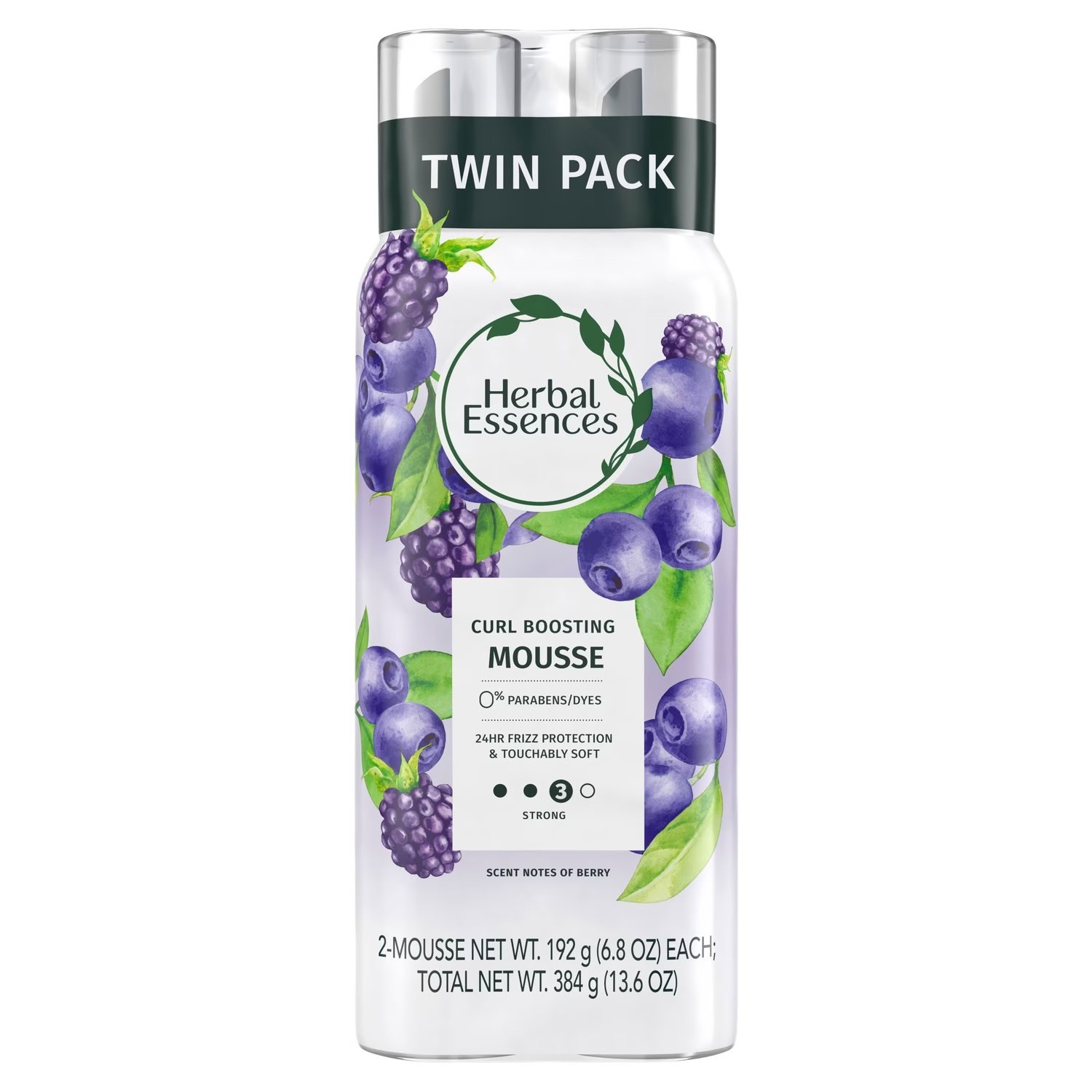 2 Pack Herbal Essences Curly Hair Curl Boosting Mousse 24 Hour Hold 6.8oz New