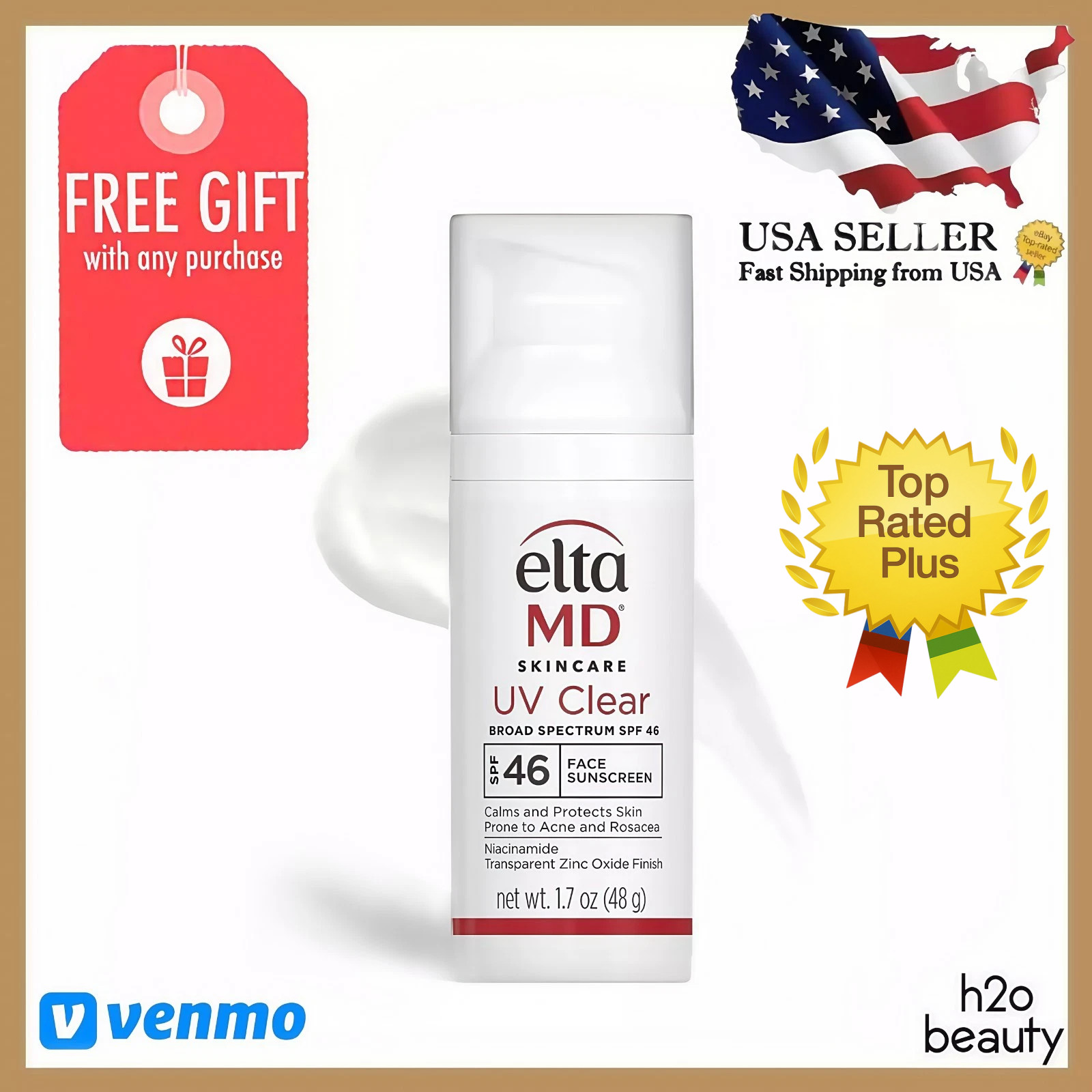Elta MD UV Clear Broad-spectrum Facial Sunscreen SPF 46 1.7 oz EXP 04/28