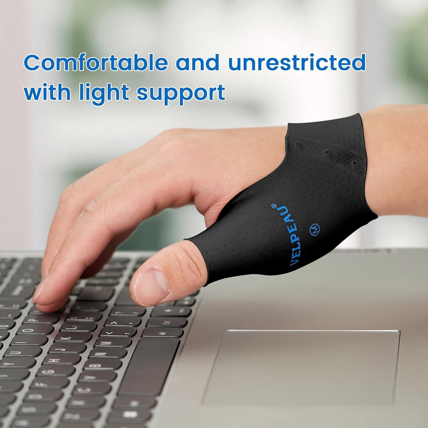 2pcs Velpeau Thumb Compression Sleeve for Tendonitis for Arthritis Pain Relief