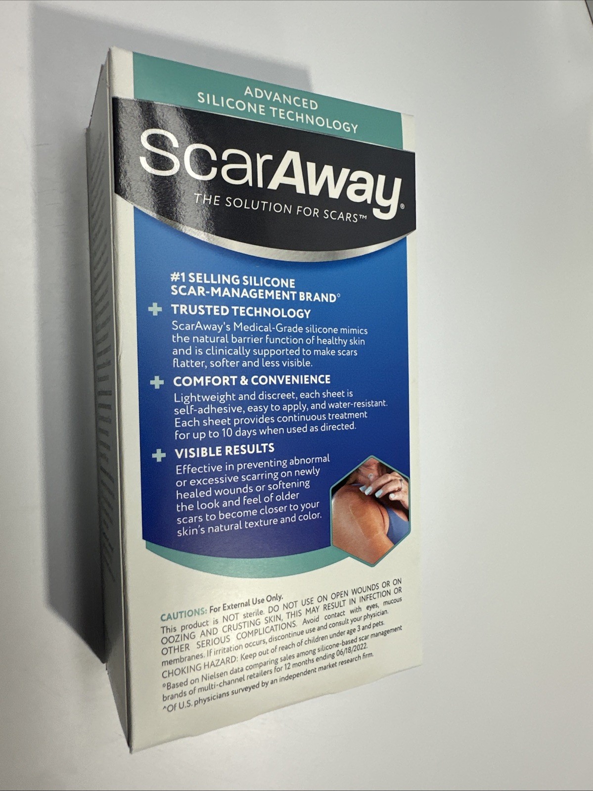 Lot of 3 ScarAway Medical-Grade Clear Silicone Scar Sheets 6 Sheets Each NEW