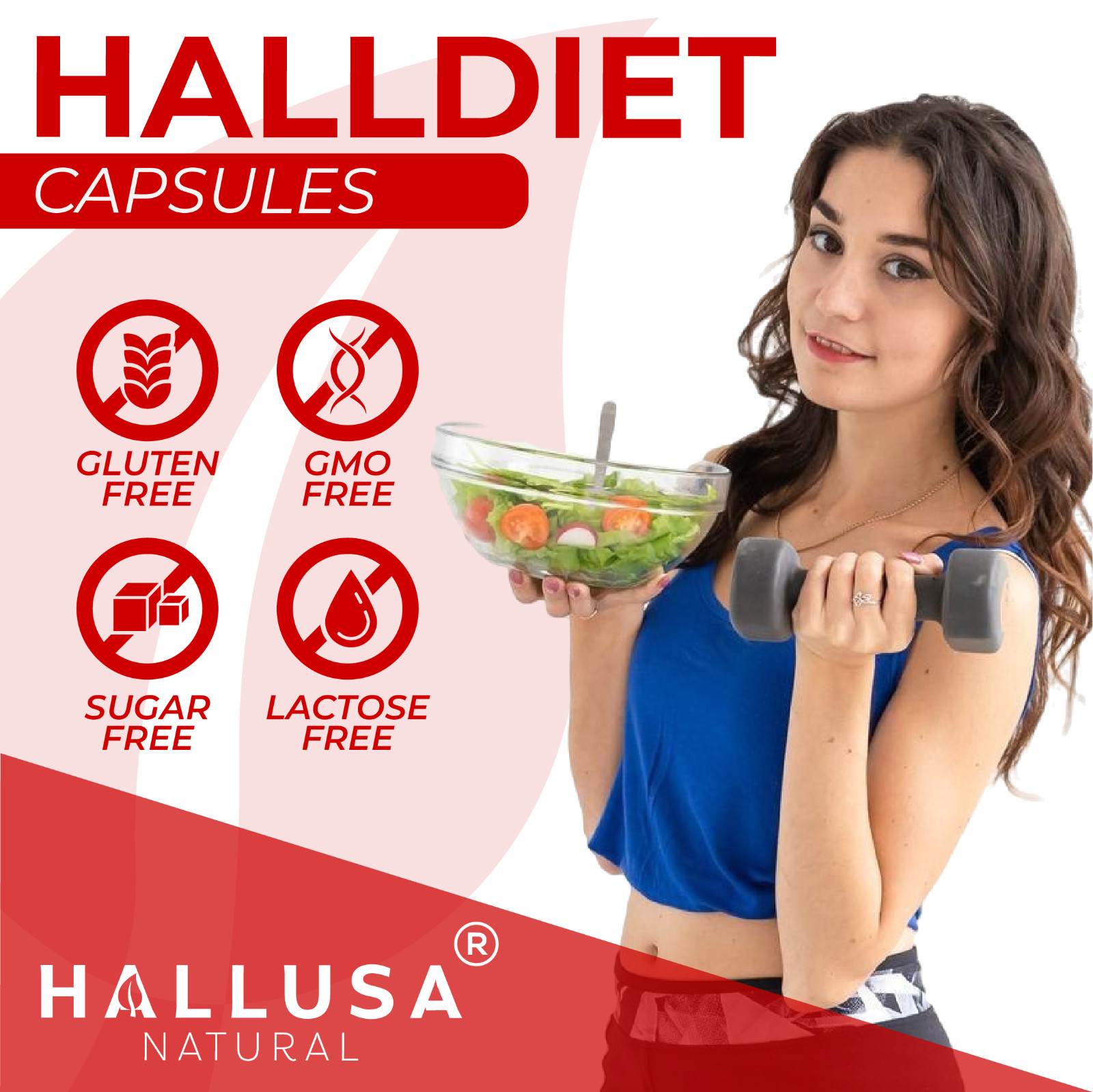 HALLDIET FORTE – Weight & Diet Management Support – Appetite Control – 60 Caps