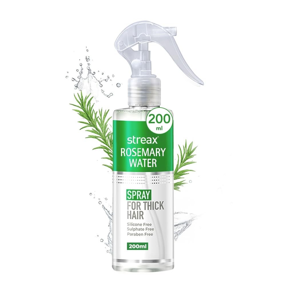 Streax Rosemary Hair Spray – 100% Natural Extracts For Hair Growth 200ml