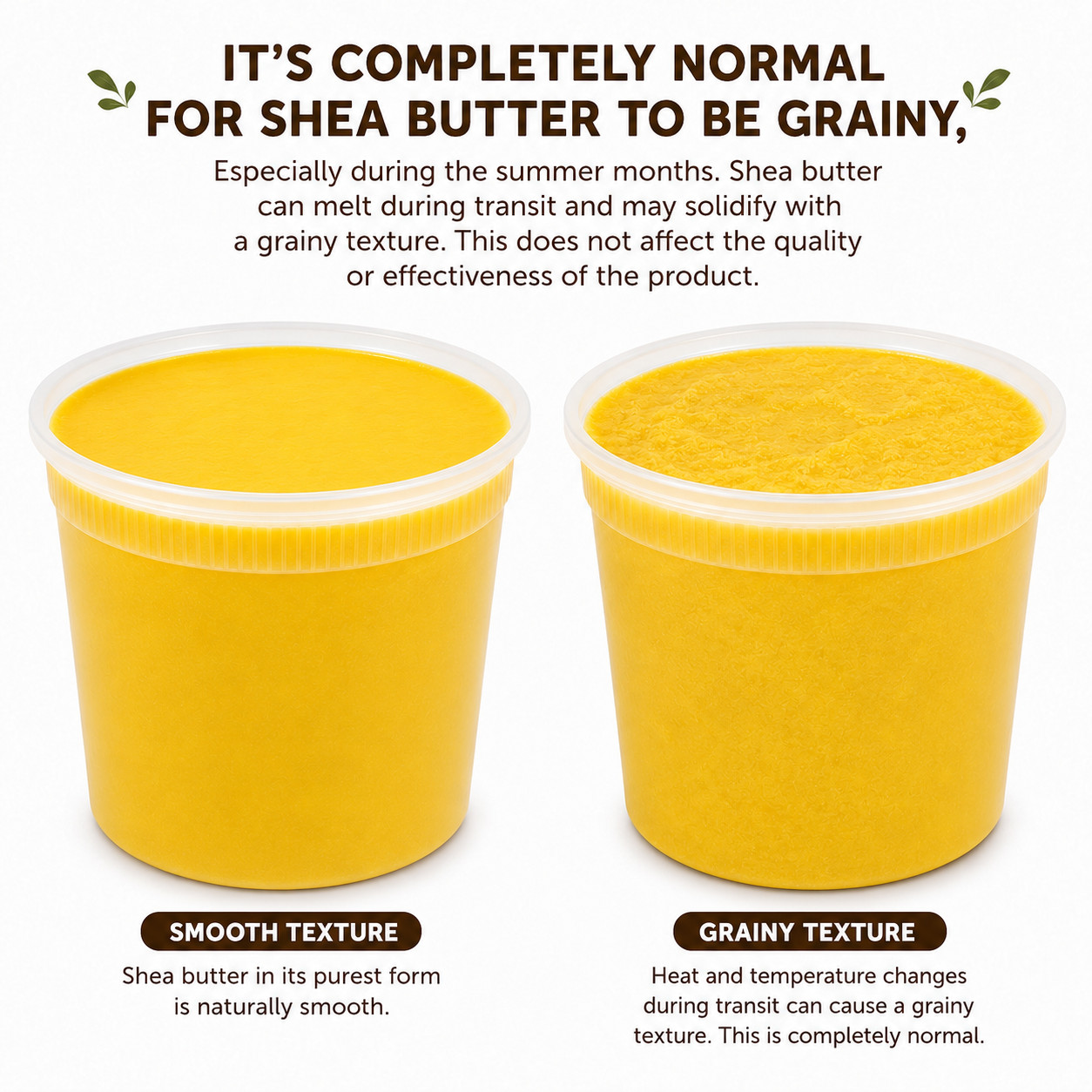 African Shea Butter 32 oz. / 2 lb Raw Yellow Shea Bulk Natural Organic Unrefined