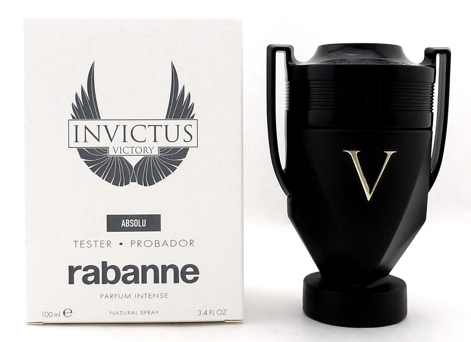 Rabanne Invictus Victory ABSOLU 3.4 oz. Parfum Intense Spray for Men. New Tester