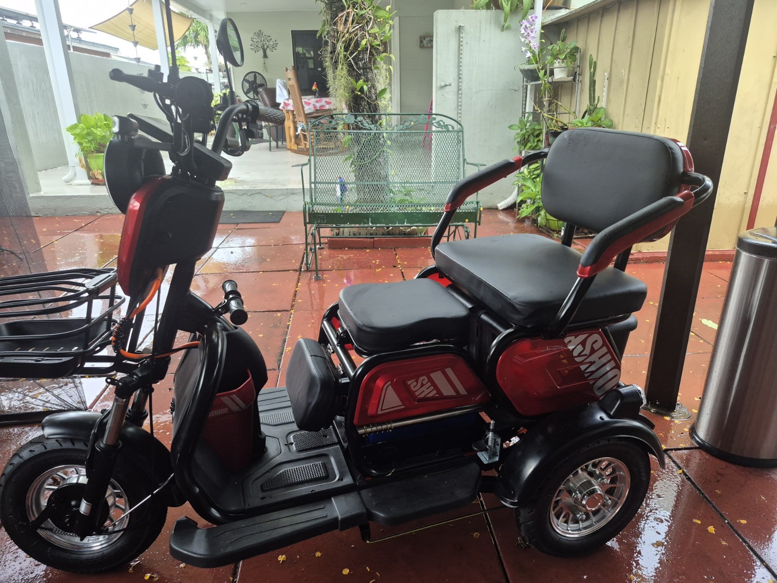 5-hour ENERGY Red/Black 3-Wheel Electric Mobility Scooter w/ Storage, Open Box