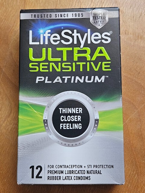 Lifestyles Ultra Sensitive Latex Condoms Retail Box Thin Natural Lubricated