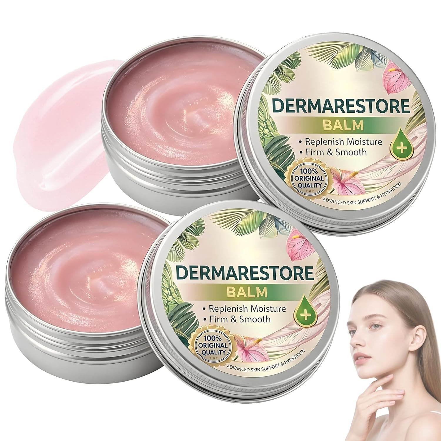 2Pcs Derma Restore Balm,Dermarestore Miracle Balm,Comfortable Balms,Moisturizing