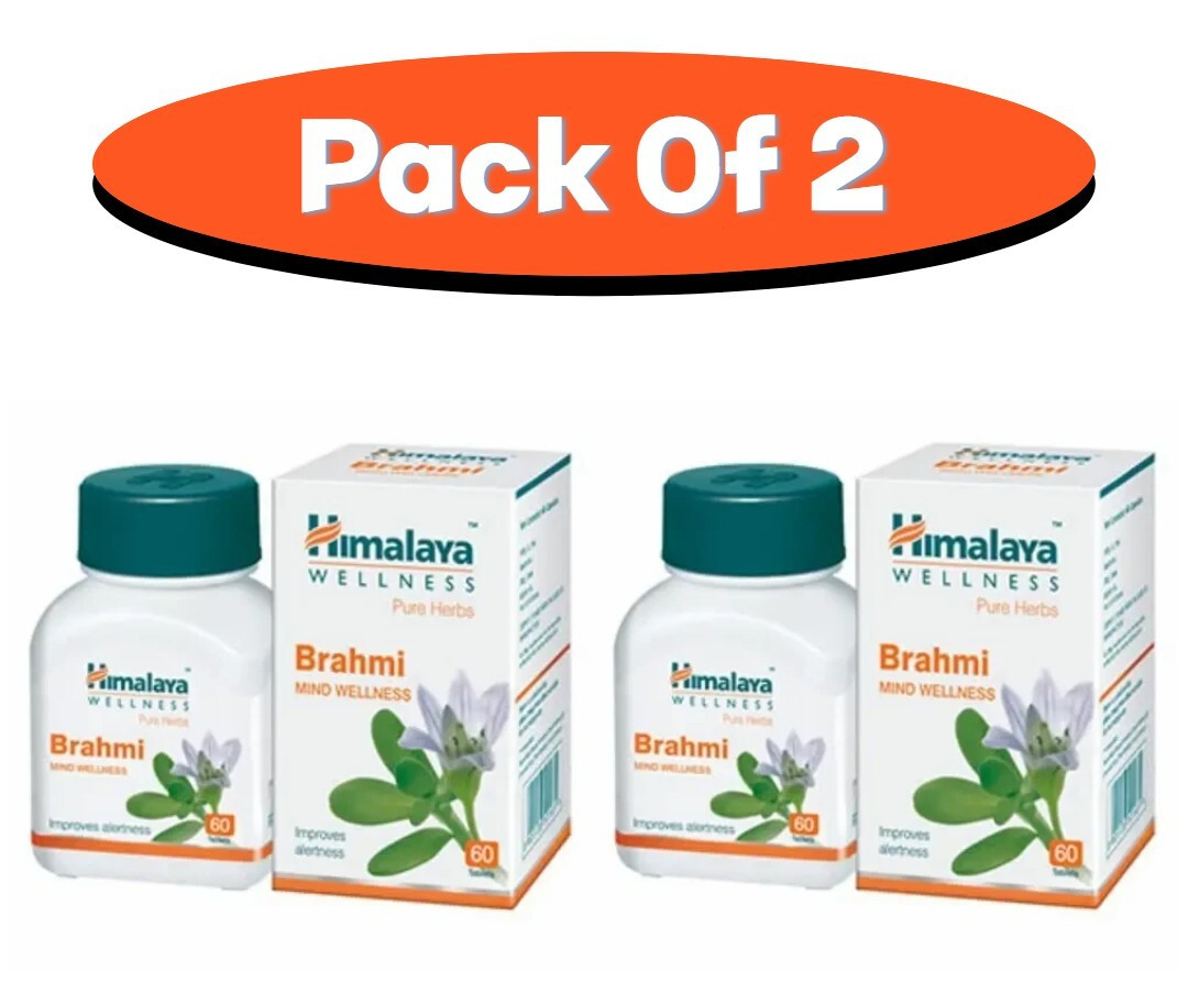 2 X Himalaya Brahmi Tablets Very Fast Free Shipping 100% money Back ! Exp 2027
