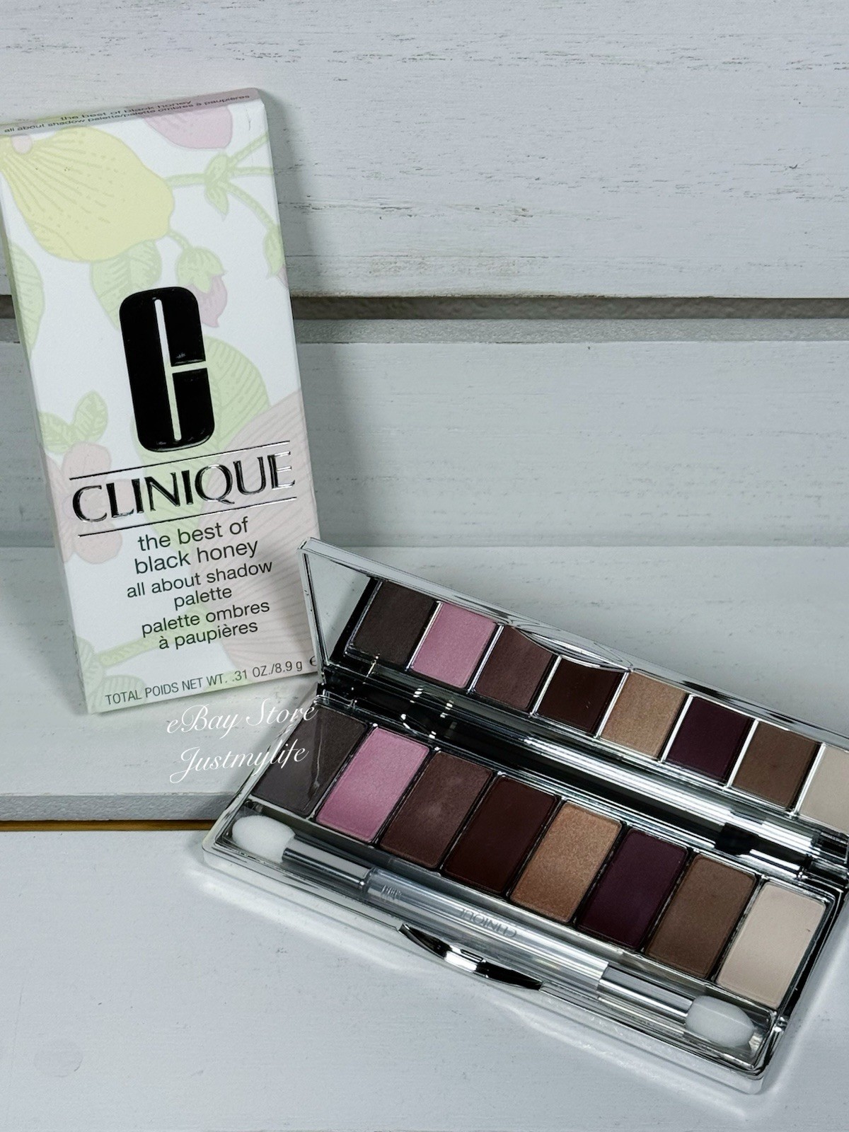 ~The Best Of Black Honey ~ Clinique All About Shadow Palette, Full Size, NIB