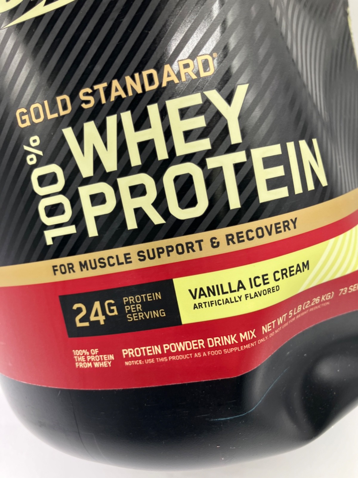 Optimum Nutrition Gold 100% Whey Protein Vanilla Ice Cream 5lb BB 5/2027