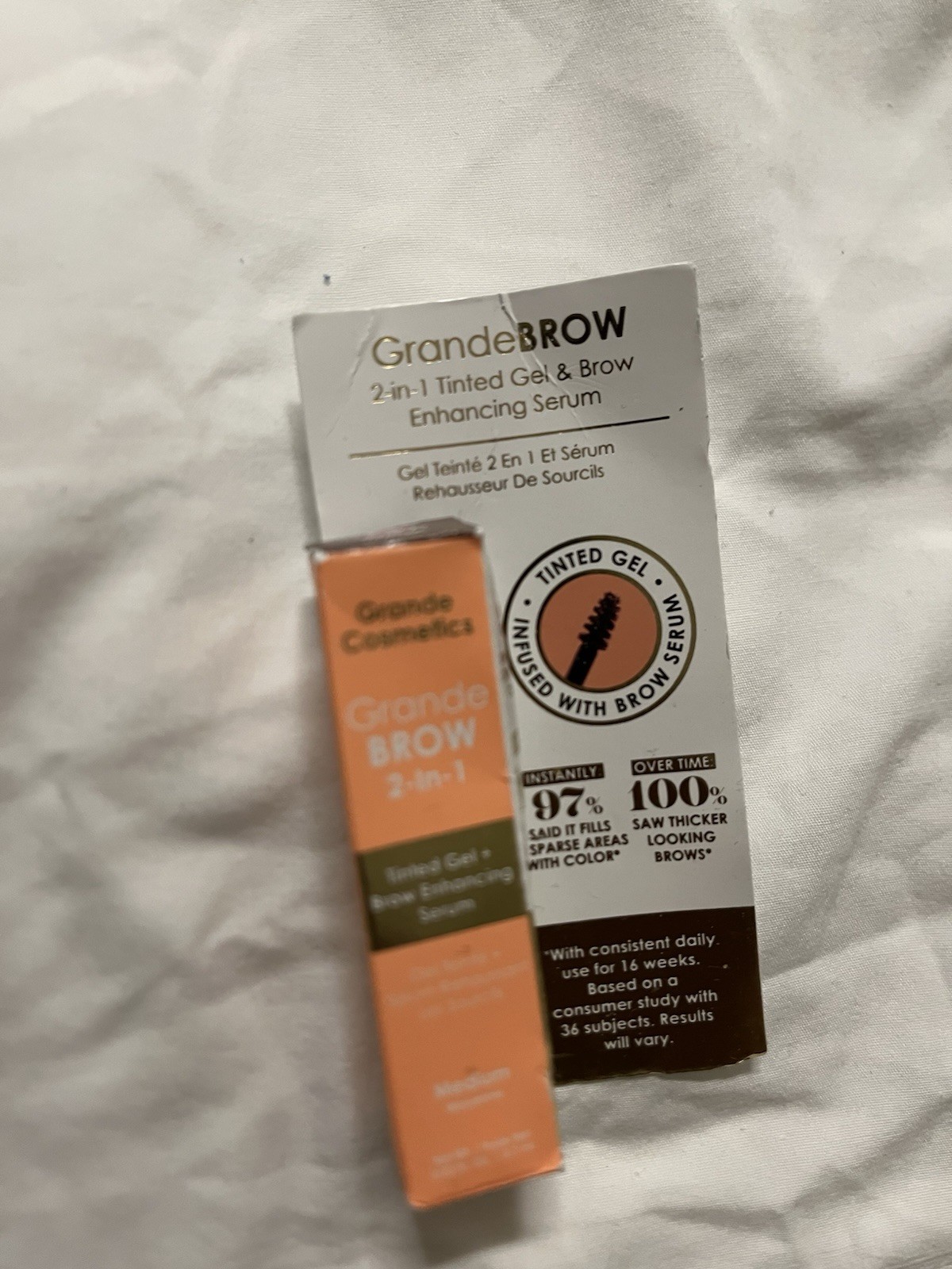 GrandeBROW Brow 2 In 1 Tinted Gel & Brow Enhancing Serum (0.7 mL)