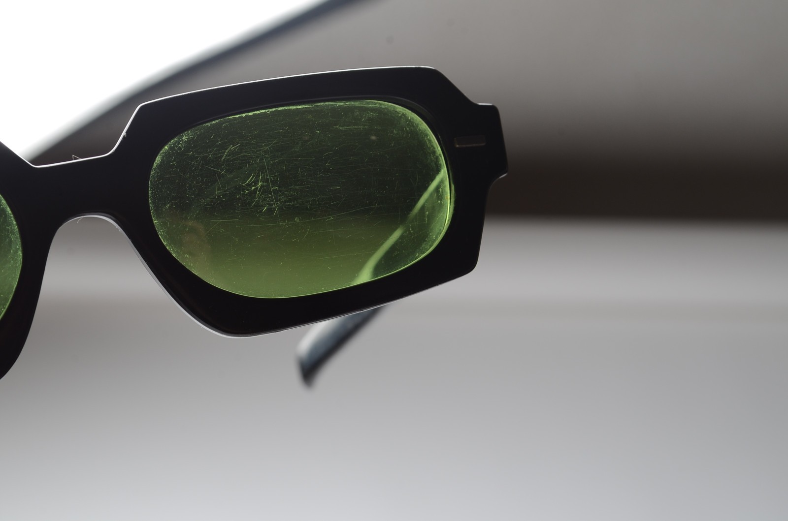 Vintage Cool-Ray Polaroid #120 Black Green Lens Sunglasses w/ Ray-Ban Case
