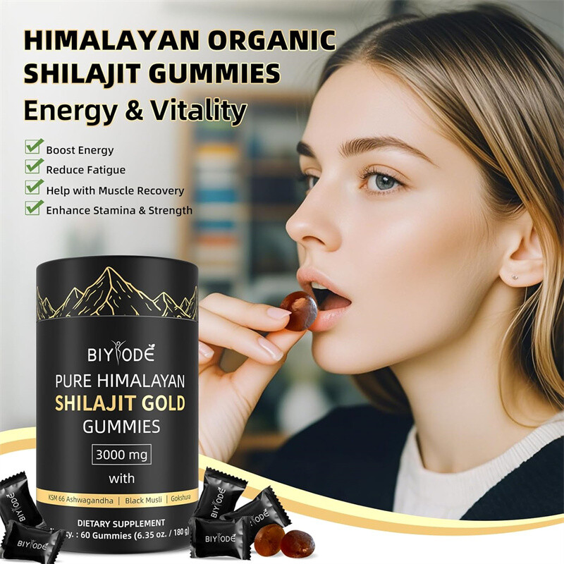 Himalayan Shilajit GOLD Gummies, Organic, Extremely Potent 3000 mg, Fulvic Acid