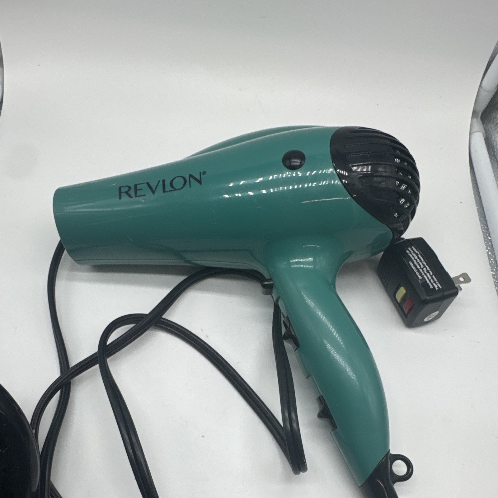 Revlon Professional Hair Dryer Electric Green/Black w/ Diffuser Attachment